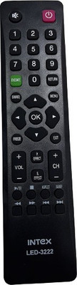 Nij LED-3222 LED LCD Smart TV Remote Control INTEX Remote Controller(Black)