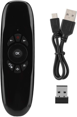 Sancy NEXSA Remote 2.4G Wireless Air Mouse Keyboard Remote with Motion Sensing with IR Learning Smart TVs Android TV Boxes Laptops and PCs Windows Mac OS Linux Gaming Consoles Remote Controller(Black)