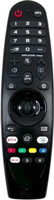 Muvit Lg Non Magic Remote Without Voice Support Non-Voice Remote: Simple, Reliable Control for Your Seamless TV Experience Lg Tv Remote Controller(Black)