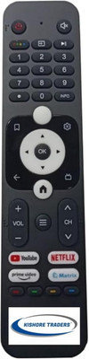 Kishore Traders Compatible Remote Control For  Without Voice Function Haier Smart Led Tv Remote Controller(Black)