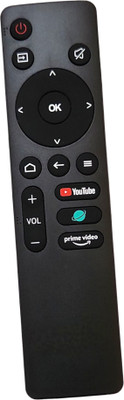 ERNIL Led Smart Tv Remote Compatible for Led Infinix/Sansui/Croma/Lloyd/Thomson LED Smart TV (Please Match The Image) Remote Controller(Black)