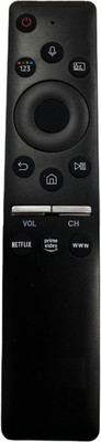 SHIELDGUARD Voice Remote Control 582 with Netflix & Prime Video functions Compatible for Samsung LED TV (With Google Assistant Function) Remote Controller(Black)