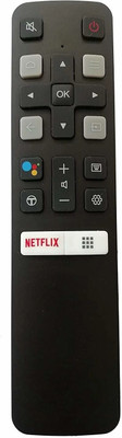 Topmarque TCL Universal Remote for Smart HD TV without Voice Function / Assistant and Non-Bluetooth remote With NETFLIX Hotkey TCL /iFFALCON Led Remote Controller(Black)