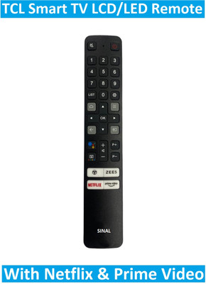 SINAL Pack of 1  Smart TV LCD/LED Remote Control (RMT70) TCL Remote Controller(Black)