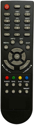 SAYENY DTH Set Top Box Remote Compatible with MPEG-4 8007, 8009, 888, 888plus, 8786, 8785 Set Top Box Remote Controller(Black)