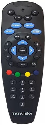 Gezok Tata Sky Remote Tata Sky Universal HD Remote TATA SKY Remote Controller(Black)