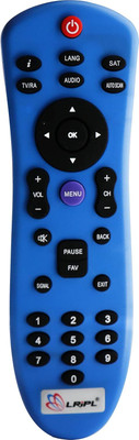 LRIPL DVB-Free Dish Replacement Remote Control Compatible with DD Free Dish Free to air Set Top Box Remote Controller(Blue)