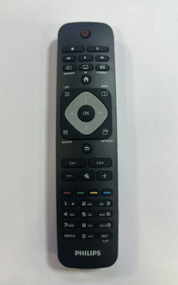 Sugnesh ®125N TV REMOTE Compatible for Philips Smart TV LCD/LED Remote Control (Macthing with Old Remote, same Remote will Only work) Remote Controller(Black)