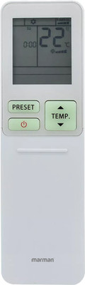 Marman Compatible with AC Remote Control Model 177B Suitable for 1 | 1.5 | 2 | Ton Split and Window AC- Match Remote Key by Key with Existing Toshiba Air Conditioner Remote Controller(White)