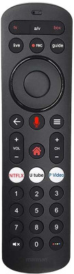 Marman Compatible with Airtel Xstream Remote Control Fit for SD and HD Smart Android Set Top Box with Bluetooth Voice Function, Recording Feature and Streaming Apps Airtel Xstream Setup Box Remote Controller(Black)