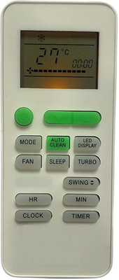 Akshita 175-1 AC Compatible For Air Conditioner Remote Control With Backlight Kelvinator Remote Controller(White)