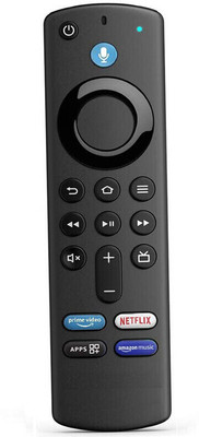 Trust Edge Fire-Stick Amzon Fire Tv Stick 3rd Gen Remote with Voice Remote Controller Fire Stick Remote Remote Controller(Black)