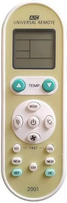 qlecy Baba Ac Remote 2001 Compatible with Baba 2001 Universal AC Remote Control,Daikin,Hitachi, All in one Baba Ac Remote Controller(White)