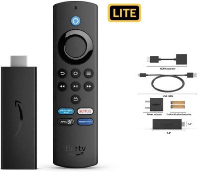 corosell Fire TV Stick Lite with all-new Alexa Voice Remote Lite Smart TV, projector with HDMI Port Remote Controller(Black)