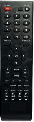 HDF Remote Control Compatible For Vu LCD/LED TV. RCA06 F1 - Vu Remote Controller(Black)