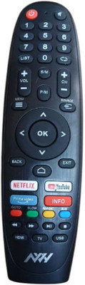 Tke  Frame Less LED/LCD Smart TV MASIC Remote(018) NVY Remote Controller(Black)