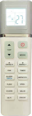 LipiWorld 254AO AC Remote Control with Light (Old Remote Exactly Same Remote Will Only Work) Compatible For BPL AC Remote Controller(Grey)