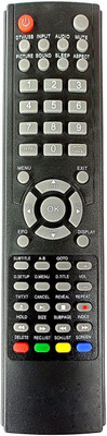 BhalTech LCD-1 LED TV Compatible for  Worldtech Tv Remote Controller(Black)