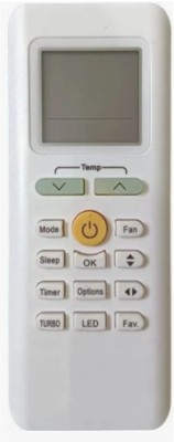 Ethex ® Re-205A Ac Remote compatible for Midea Ac (Turbo Button) (Match all functions with your Remote before placing order) ( check all images) Remote Controller(White)