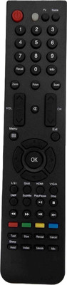 SHIELDGUARD Remote Control No. 532 Compatible for LED TV Croma Remote Controller(Black)