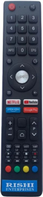 RISHI ENTERPRISES THIS REMOTE IS COMPATIBLE FOR SMART LED TV REMOTE WITHOUT VOICE COMMAND BPL Remote Controller(Black)