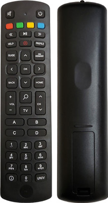 ERNIL Fiber Set Top Box Remote Control Compatible for Jio Fiber Set Top Box (With ABCD Button)(NonVoice)(Please Match Your Remote) Remote Controller(Black)