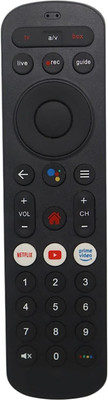 QIBOX Remote for Xtream SetTop Box HD & SD with Voice Function Compatible with Airtel Xstream Set Top Box Remote Controller(Black)