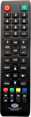 MechFox Television Remote Control Compatible for LED/LCD TV | RM-7| 1088 SUB-T Remote Controller(Black)