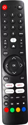 Kritex  , Voice Remote Remote Compatible for F&D LED/LCD Smart TV Remote Remote Controller(Black)