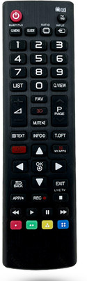 Techleo LG Remote compatible with LG LED/LCD/PLAZMA TV LG TV Remote Controller(Black)