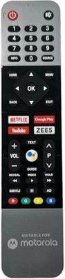 Kpdp Original Motorola Smart LED TV Motorola Smart LED TV Remote Remote Controller(Black)