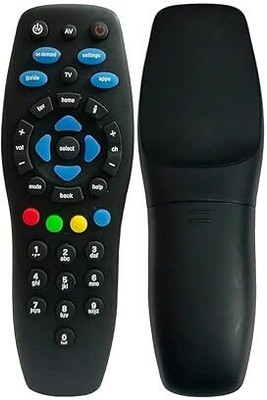 Tech Vibes Remote Control Compatible with  SD HD  Play Set Top Box Tata Sky Remote Controller(Black)
