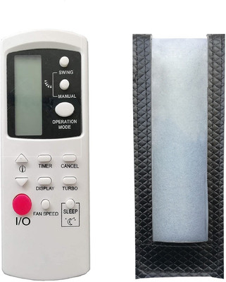 LipiWorld 190 GZ01-BEJ0-000 AC Remote Control (Remote with Cover ) Compatible for  Haier AC Remote Controller(Grey)