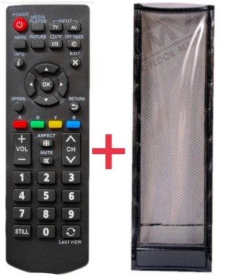 Paril (Remote+Cover) Tv Remote compatible for Panasonic Smart led/lcd Tv TvR-33 RC With PU Leather Protective Cover(NO Voice Command)(Same remote Only will work) Remote Controller(Black)