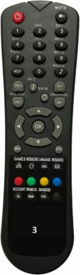 Upix 3 DTH Remote 3 DTH Remote Compatible for Hathway Set Top Box (EXACTLY SAME REMOTE WILL ONLY WORK) Remote Controller(Black)