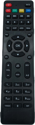NixGlobal 2330 Remote Compatible with SOLID FREE DISH HD SETTOP BOX (ONLY SAME WILL WORK) Remote Controller(Black)