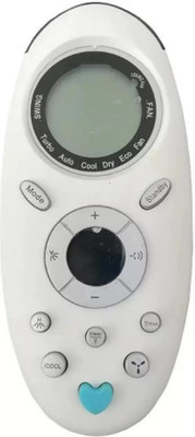 RISHI ENTERPRISES THIS REMOTE IS COMPATIBLE FOR AC REMOTE (143A) ONIDA Remote Controller(White)