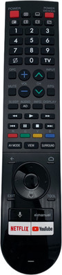 NixGlobal 4T C50AL1X Remote with Voice Control Function Compatible with SHARP 8K 4K SMART LED LCD TV Remote Controller(Black)