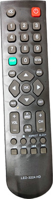 Ehop LED-3224 Compatible remote control for LED LCD HD TV 3224HD INTEX Remote Controller(Black)