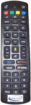 Kishore Traders Compatible Remote Control for  Set Top Box with Voice Control Function Jio Fiber Remote Controller(Black)