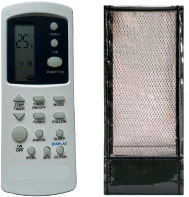 Ethex C-12 Re-31C Remote With cover (Remote+Cover) Ac Remote compatible for Kelvinetor Ac Remote Controller(White)