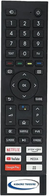 Kishore Traders Compatible Remote Control For Toshiba Smart Led Tv Toshiba Smart Led Tv CT-95024 Without Voice Function Remote Controller(Black)
