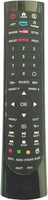 Woniry Remote Control for Yara Smart led LCD/LED TV YARA Remote Controller(Black)