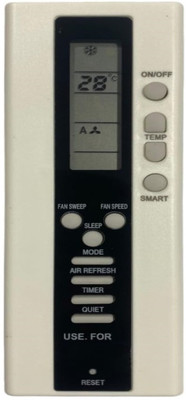 mumax Compatible/Replacement for  AC Remote Control (Model No.119) Carrier Remote Controller(White)