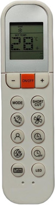 TIZOQ Remote Control No.196 Compatible/Replacement for Koryo Air Conditioner Remote Controller(Please Match The Image with Your Old Remote - White)
