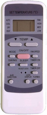 LipiWorld 12 AC Remote Control Compatible for  Croma AC Remote Controller(Grey)