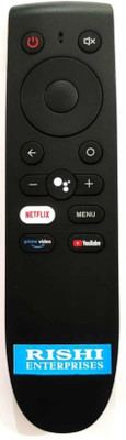 RISHI ENTERPRISES THIS REMOTE IS COMPATIBLE FOR SMART TV REMOTE WITHOUT VOICE COMMAND (k67o-0) ONEPLUS Remote Controller(Black)