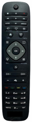mumax Remote No. URC119, CompatiblE for Philips LCD/LED TV Phillips Remote Controller(Black)