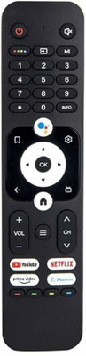 NixGlobal HAi-ER U31E U31G Remote with Voice Control Function Compatible with HAIER 4K SMART QLED LED LCD TV Remote Controller(Black)