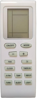 LipiWorld 18A Turbo AC Remote Control (Old Remote Exactly Same Remote Will Only Work) Compatible For Onida AC Remote Controller(Grey)